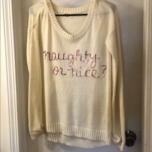 Naughty or nice sweater